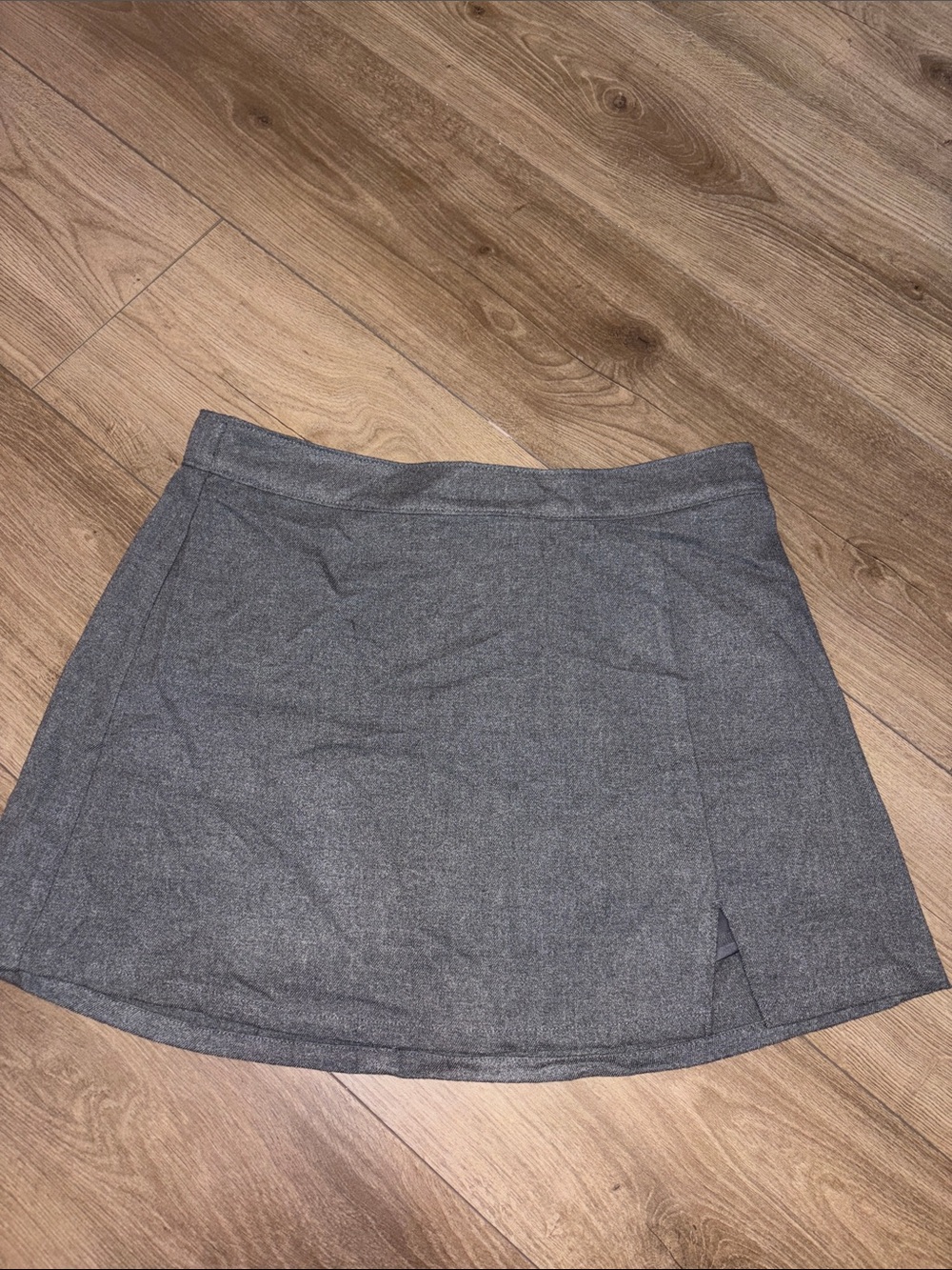 Hollister Gray Zip Mini Skirt